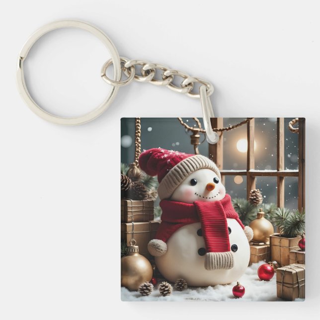 Vintage Christmas - Acrylic Keychain (Front)
