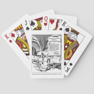 Vintage Christmas Ad Playing Cards