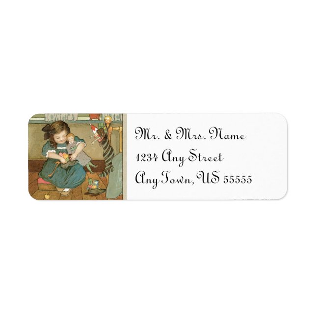 Vintage Christmas Address Labels (Front)