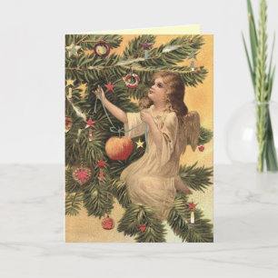 Vintage Christmas Angel Card