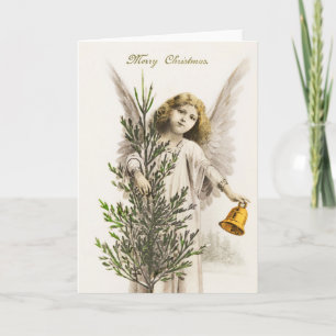 Vintage Christmas Angel Card