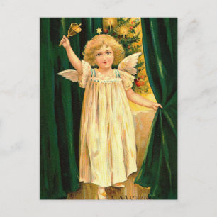 Vintage Christmas Angel Holiday Postcard