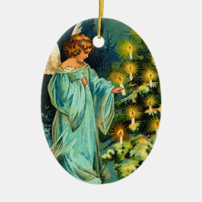 Vintage Christmas Angel Ornament (Front)