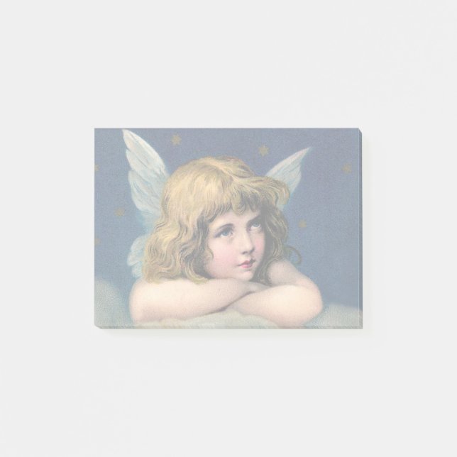 Vintage Christmas Angel Post-it Notes (Front)