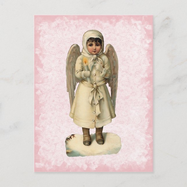 Vintage Christmas Angel Postcard (Front)