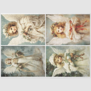 Vintage Christmas Angels Tissue Paper