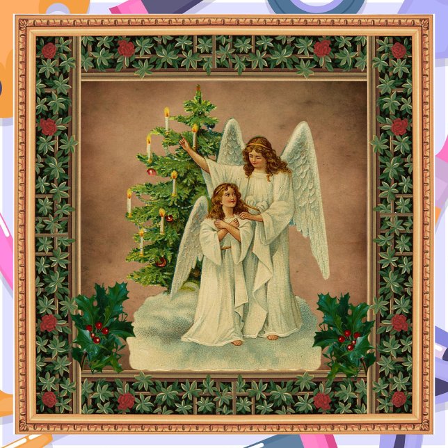 Vintage Christmas Angels Tissue Paper (Creator Uploaded)