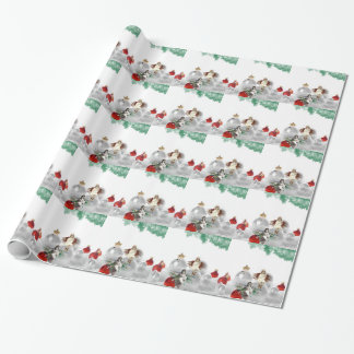 vintage christmas angels wrapping paper