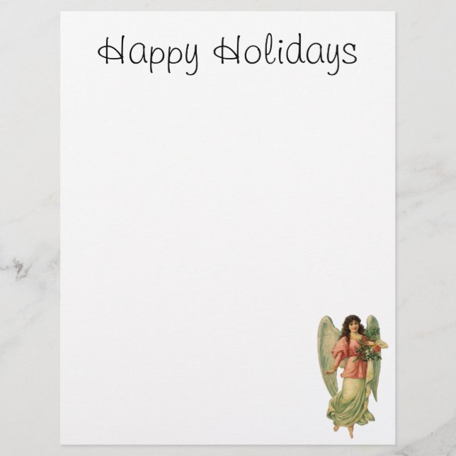 Vintage Christmas, Antique Victorian Angel (Front)