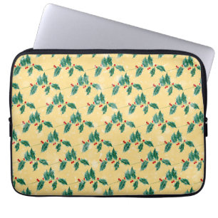 Vintage Christmas Art Laptop Sleeve