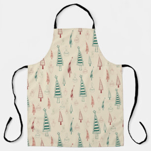 Vintage Christmas Art Plant Art One Little Christm Apron