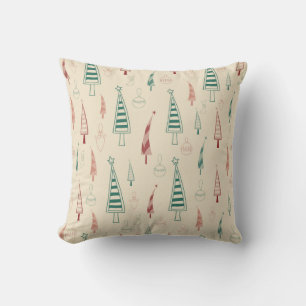 Vintage Christmas Art Plant Art One Little Christm Cushion