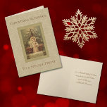 Vintage Christmas Baby Jesus Catholic Priest Holiday Card<br><div class="desc">Embrace the flexibility of our Vintage Christmas Baby Jesus Catholic Priest Christmas Card! While the card suggests a message for a Catholic priest, our easy-to-use template allows you to personalise it for any special recipient. Modify the text effortlessly to tailor the card to your desired message, making it perfect for...</div>
