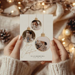 Vintage Christmas Baubles Collage Photo Holiday Card<br><div class="desc">Vintage Christmas Baubles Collage Photo Holiday Card</div>