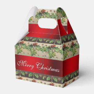 Vintage Christmas, Beautiful, Holiday Favour Box