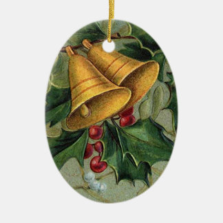 Vintage Christmas Bells Ceramic Tree Decoration