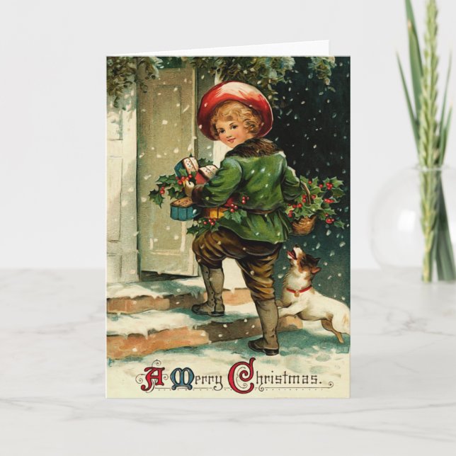 Vintage Christmas Card (Front)