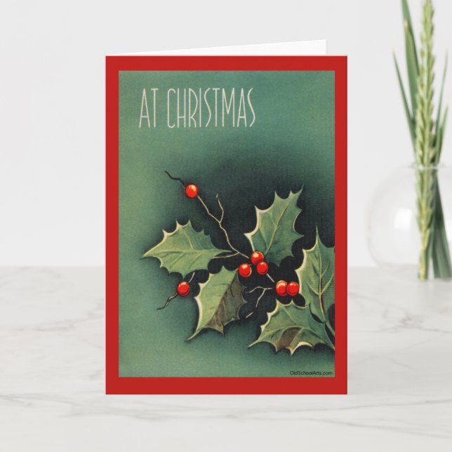 Vintage Christmas Card (Front)