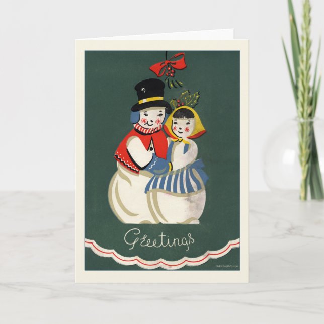 Vintage Christmas Card (Front)
