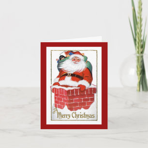 Vintage Christmas Card - A Merry Christmas