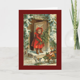 Vintage Christmas Card Design