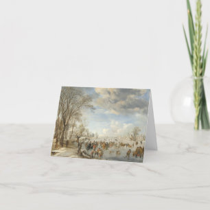 Vintage Christmas Card WINTER IN HOLLAND (1645)