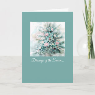 Vintage Christmas Card with Custom Text