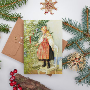 Vintage Christmas Carl Larsson Swedish Holiday Card