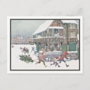 Vintage Christmas Carol by H. Willebeek Le Mair Holiday Postcard