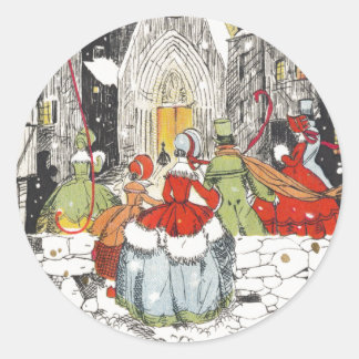 Vintage Christmas Caroler sticker