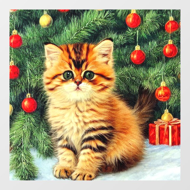 Vintage Christmas Cat (Sheet)