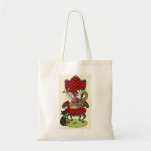 Vintage Christmas Cat Bag