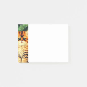 Vintage Christmas Cat Post-it Notes