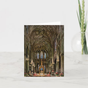 Vintage Christmas Cathedral Card