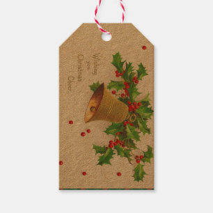 Vintage Christmas Cheer Gift Tags, Holidays Gift Tags