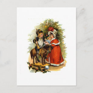 Vintage Christmas Children Holiday Postcard