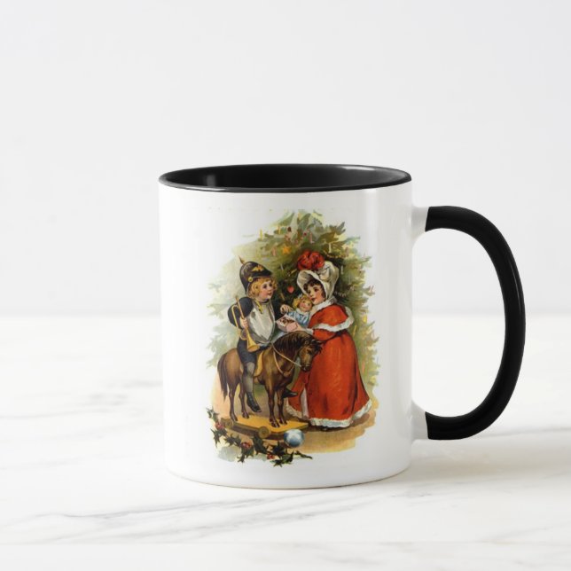 Vintage Christmas Children Mug (Right)