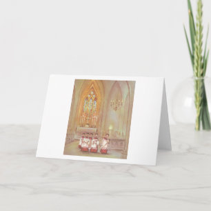 Vintage Christmas Choir Holiday Card