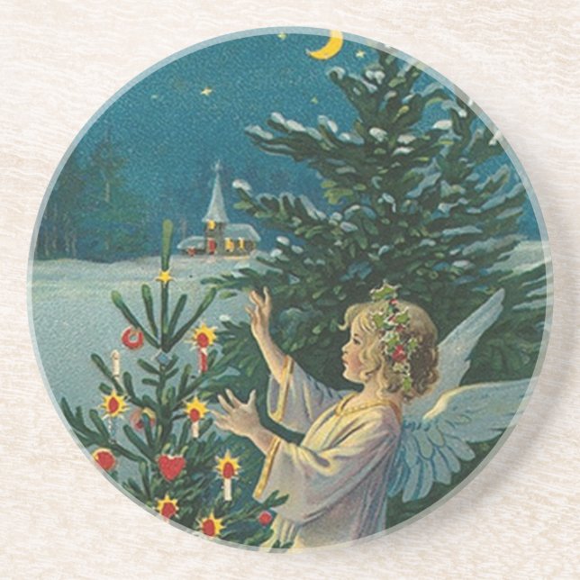 Vintage Christmas Coaster (Front)