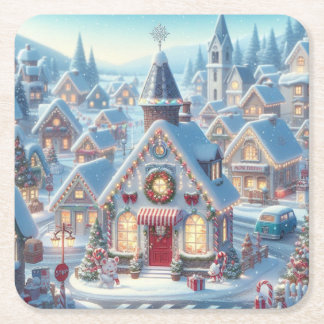 Vintage Christmas Coaster | Gift and Decoration 