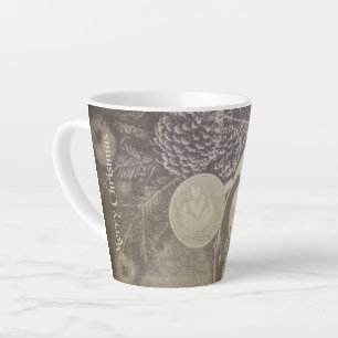 Vintage Christmas Coffee & Cookies Latte Mug