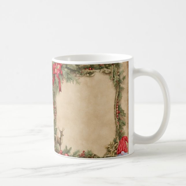 Vintage Christmas Coffee Mug (Right)