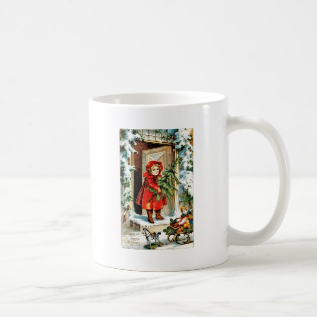 Vintage Christmas Coffee Mug (Right)