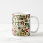 VINTAGE CHRISTMAS COLLAGE COFFEE MUG<br><div class="desc">Modern Vintage Christmas collage made up of old fashioned holiday postcards.</div>