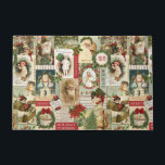VINTAGE CHRISTMAS COLLAGE DOORMAT<br><div class="desc">Modern Vintage Christmas collage made up of old fashioned holiday postcards.</div>