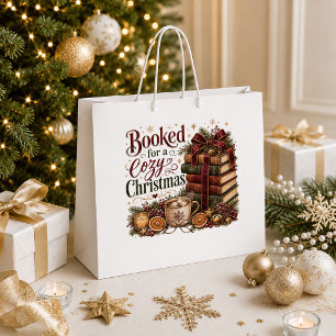 Vintage Christmas Cosy Snowflake Gift Bag Design