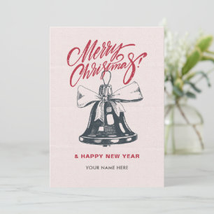 Vintage christmas decor holiday card