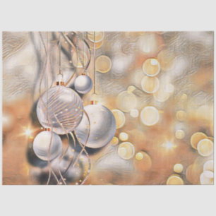 Vintage Christmas Decorations Ornaments  Tissue Paper