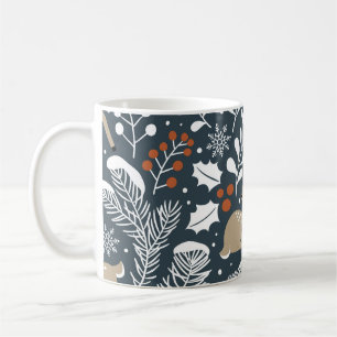 Vintage Christmas deer, festive design Coffee Mug