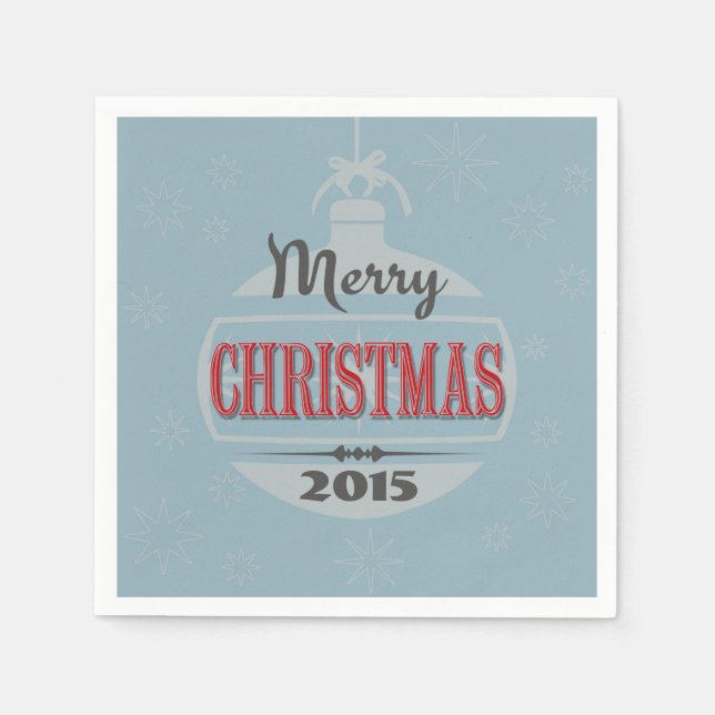 Vintage Christmas design Napkin (Front)